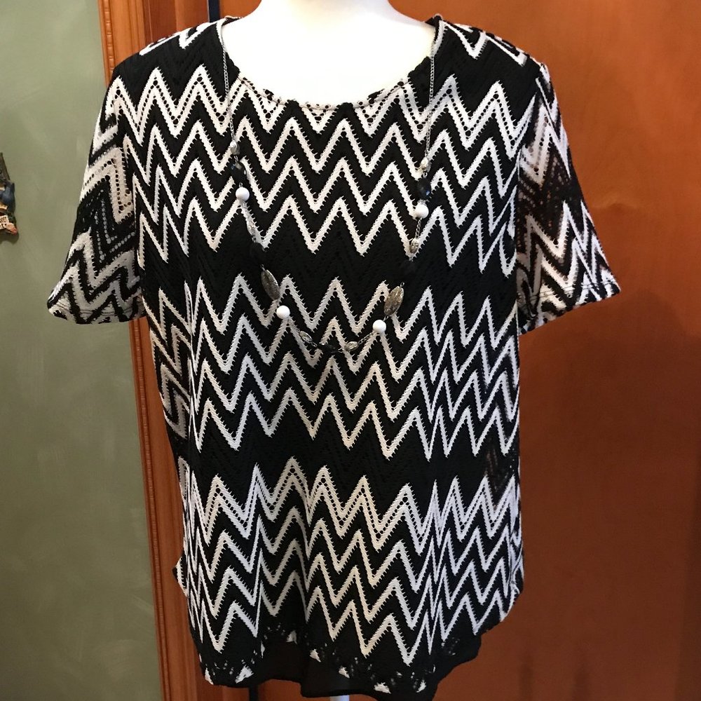Alfred Dunner Short Sleeve Women's Top